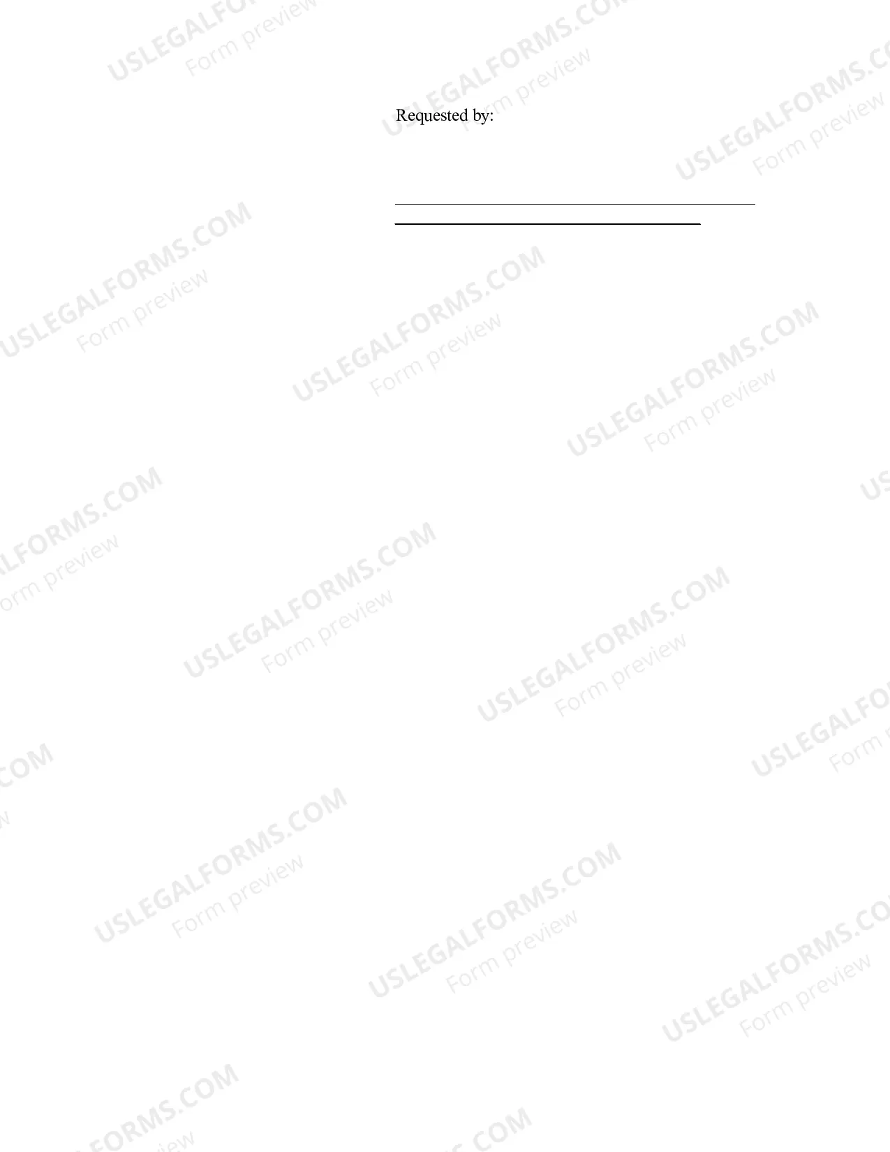 Preview Request for Setting