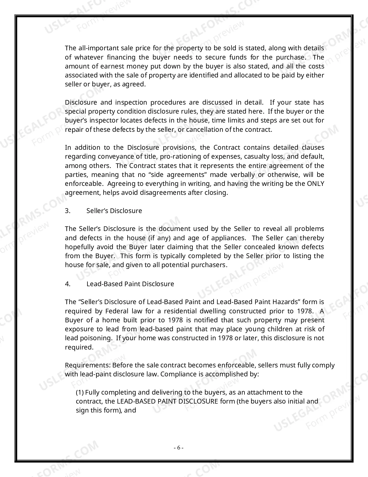 Preview New Mexico Real Estate Home Sales Package with Offer to Purchase, Contract of Sale, Disclosure Statements and more for Residential House