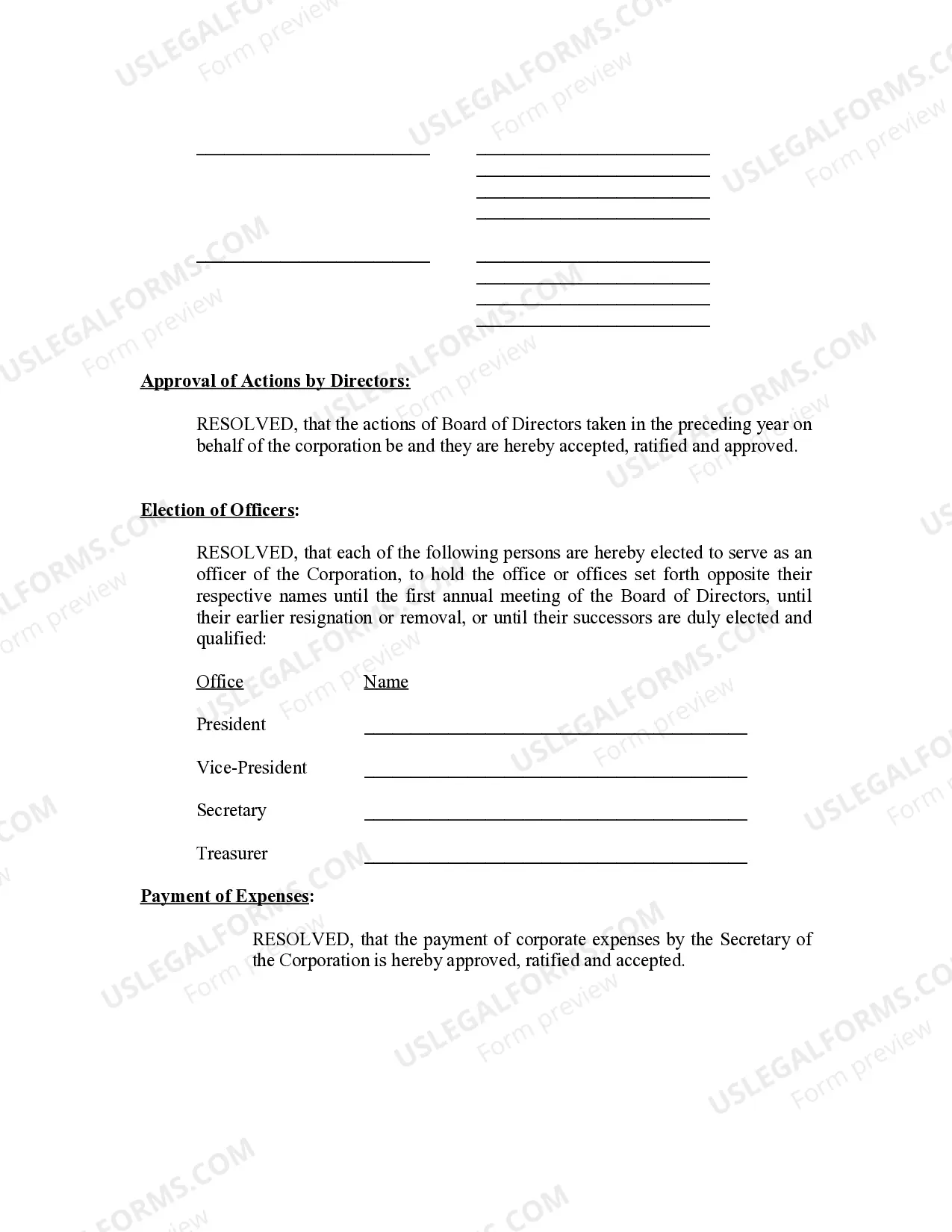 Preview Annual Minutes