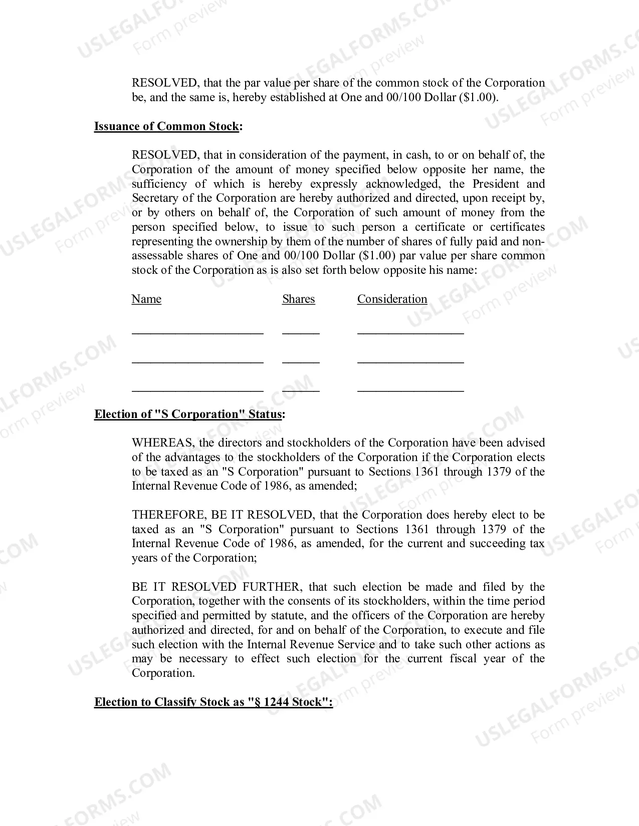 Preview Minutes for Organizational Meeting