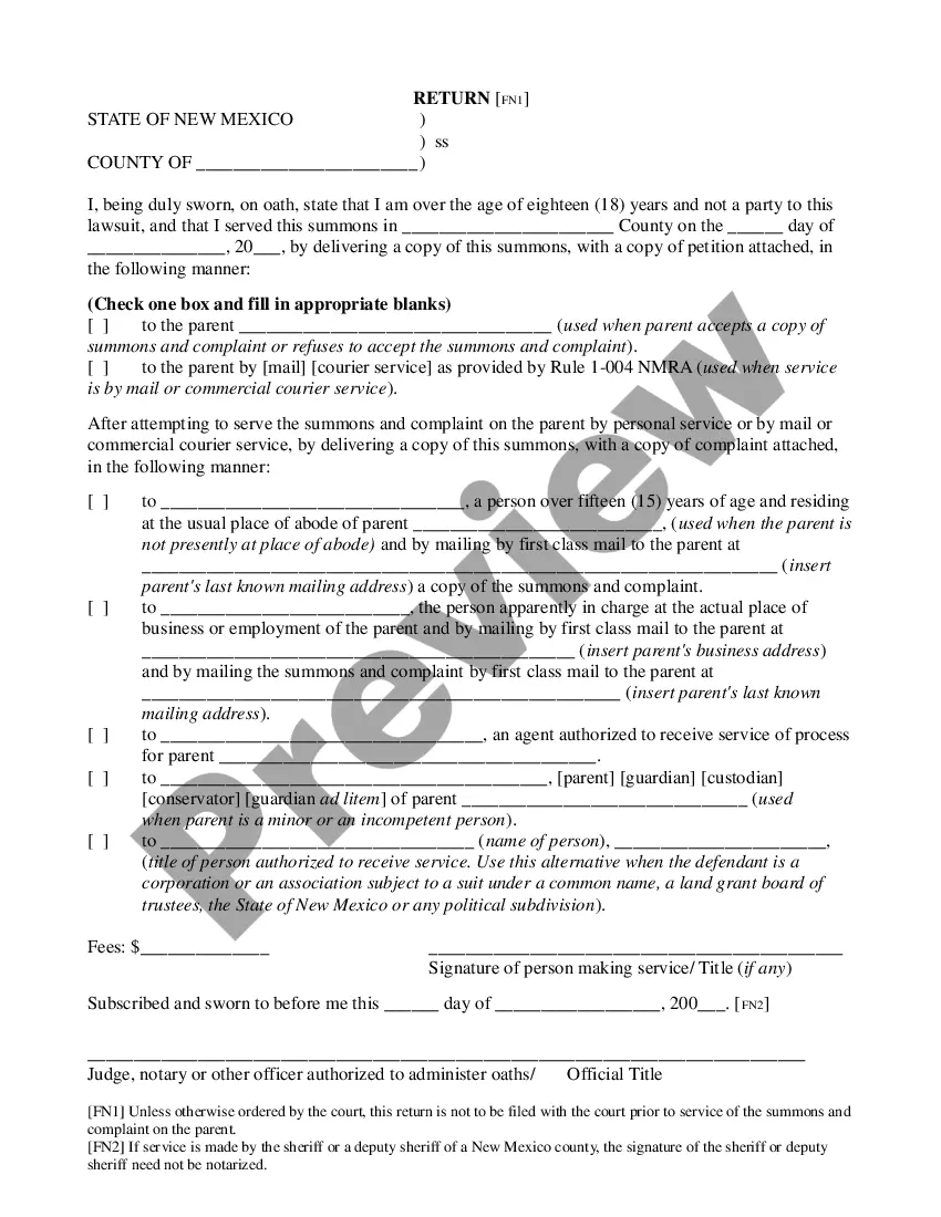 Preview Name Change Instructions and Forms for a Minor Under Age 14 - Grant, Luna, and Hidalgo Counties Only