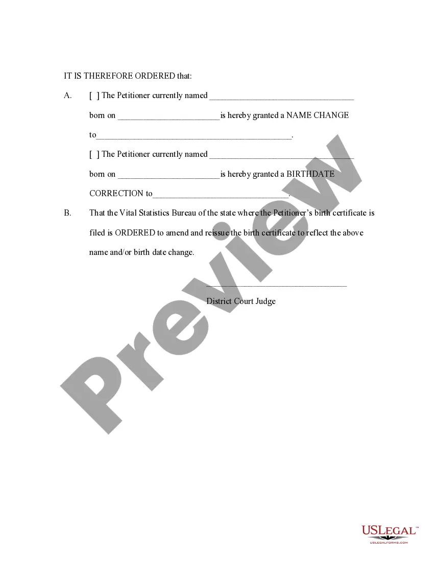 Preview Name Change Instructions and Forms for an Adult - Cibola, Sandoval and Valencia Counties Only