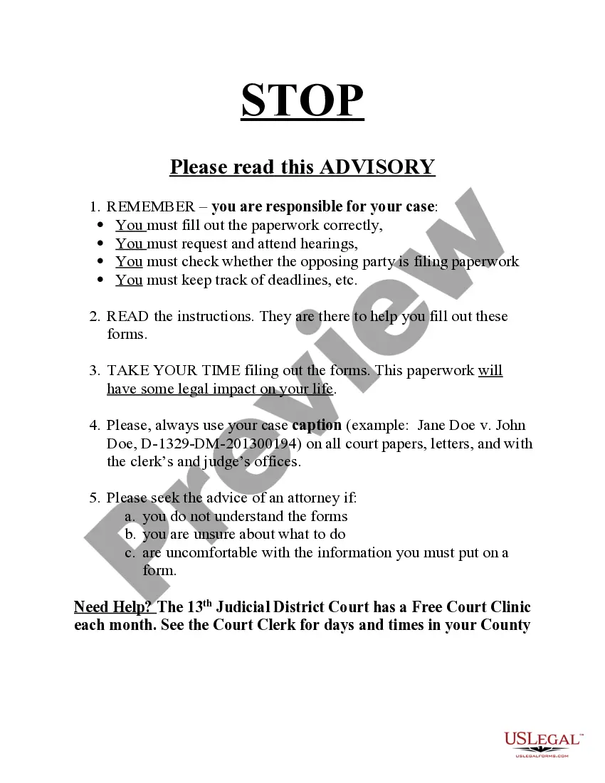 Preview Name Change Instructions and Forms for a Minor Under Age 14 - Cibola, Sandoval and Valencia Counties Only