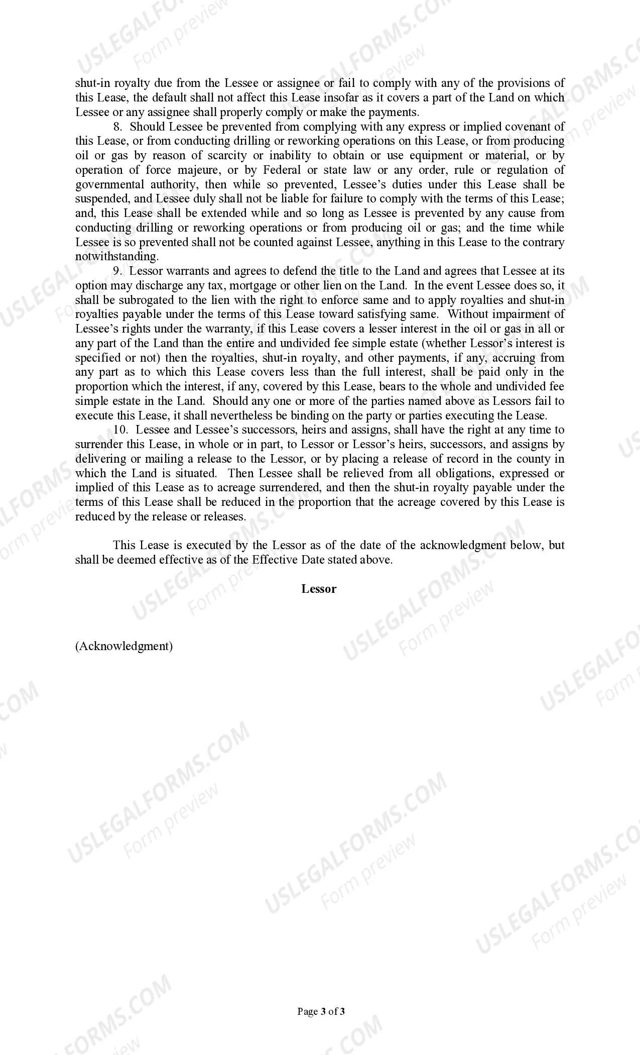 Preview Producers 88 Rental Lease Pooling Provision