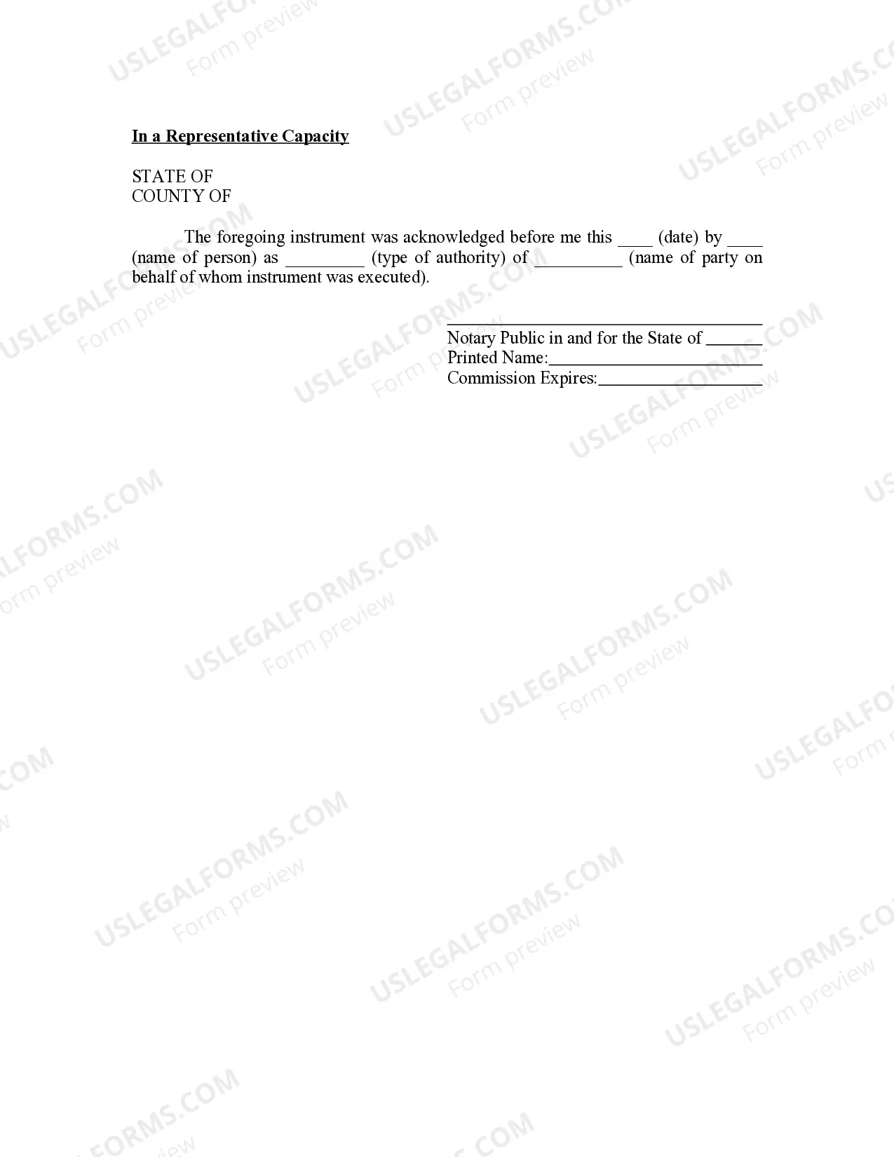 Preview New Mexico Oil and Gas Acknowledgment