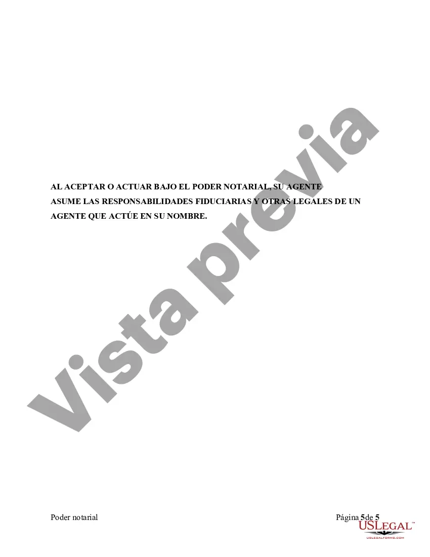 Preview Poder General para el Cuidado y Custodia del Hijo o Hijos