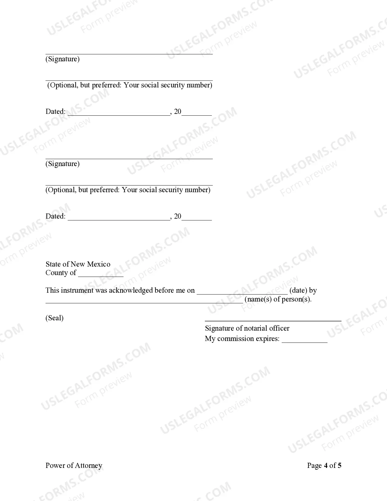 Preview General Power of Attorney for Care and Custody of Child or Children