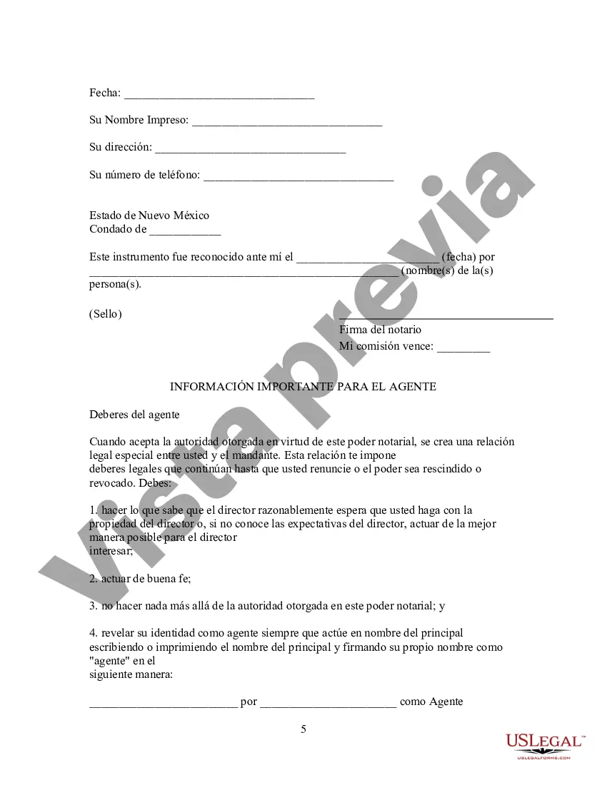 Preview Poder General Estatutario con Disposiciones Duraderas