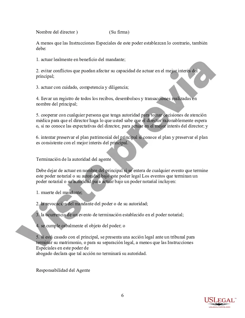 Preview Poder General Estatutario con Disposiciones Duraderas