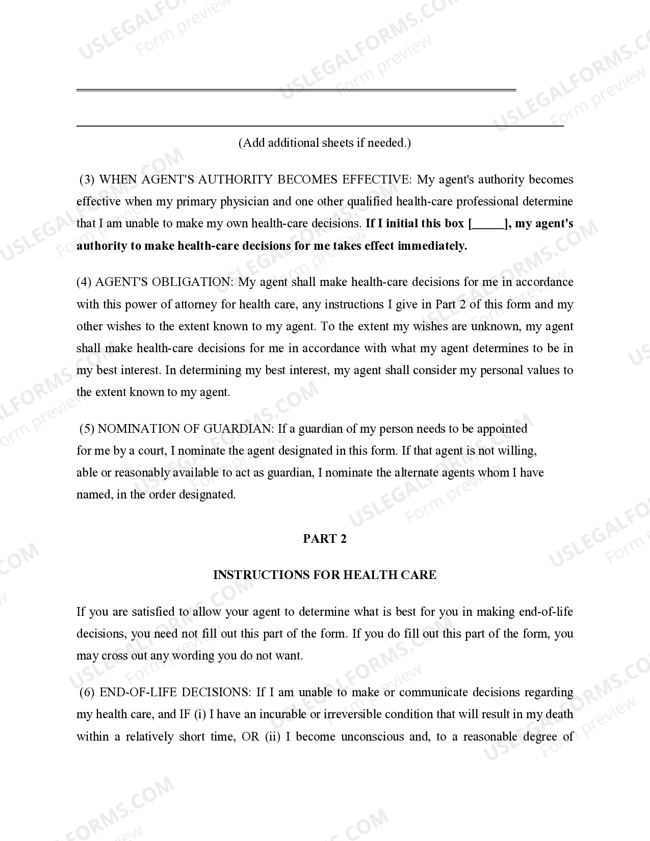 Preview Health Care Directive with Optional Health Care Directive Statutory including Living Will provisions