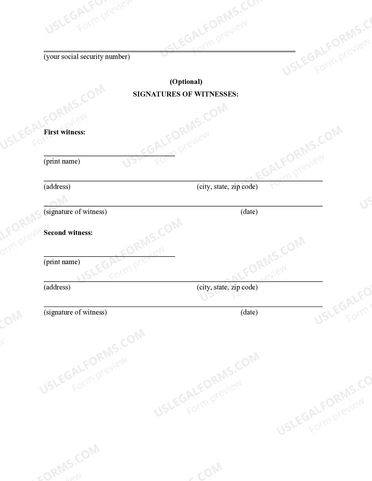 Preview Health Care Directive with Optional Health Care Directive Statutory including Living Will provisions