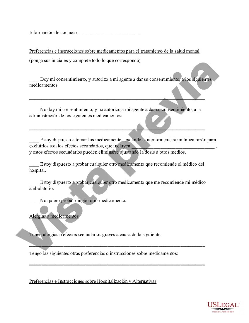 Preview Directiva Anticipada para Tratamiento de Salud Mental