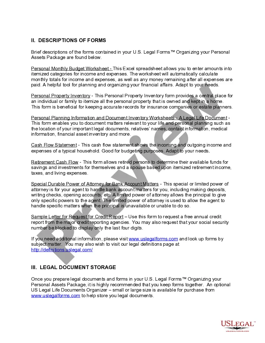 Get New Mexico Organizing your Personal Assets Package Preview New Mexico Organizing your Personal Assets Package