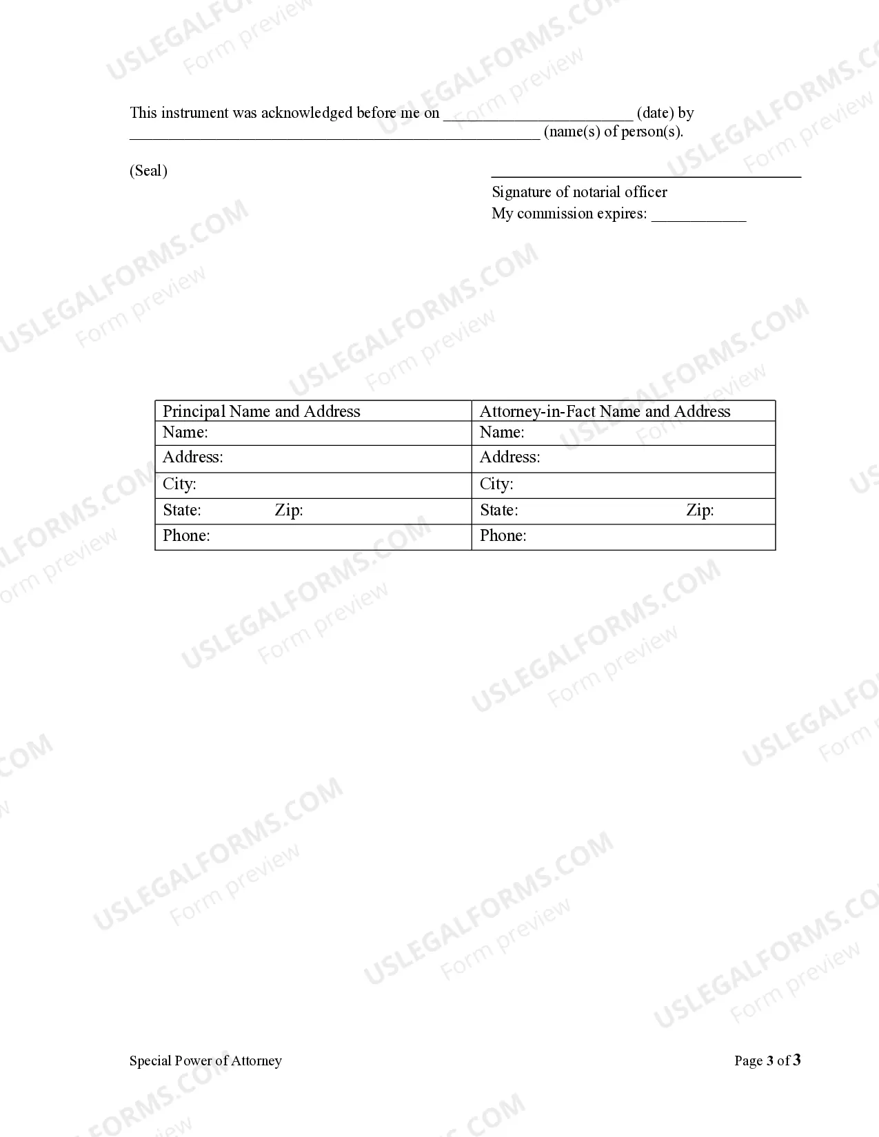 Preview Special or Limited Power of Attorney for Real Estate Sales Transaction By Seller