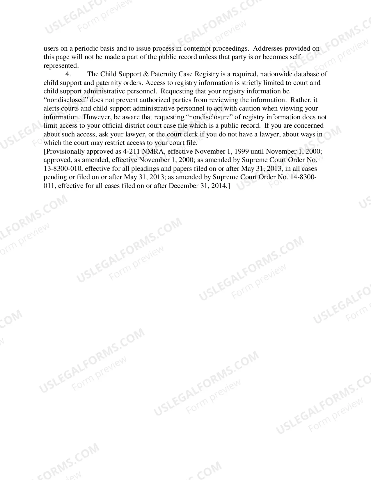 Preview Paternity Package - Contested - One Parent Filing Alone - Third Judicial District