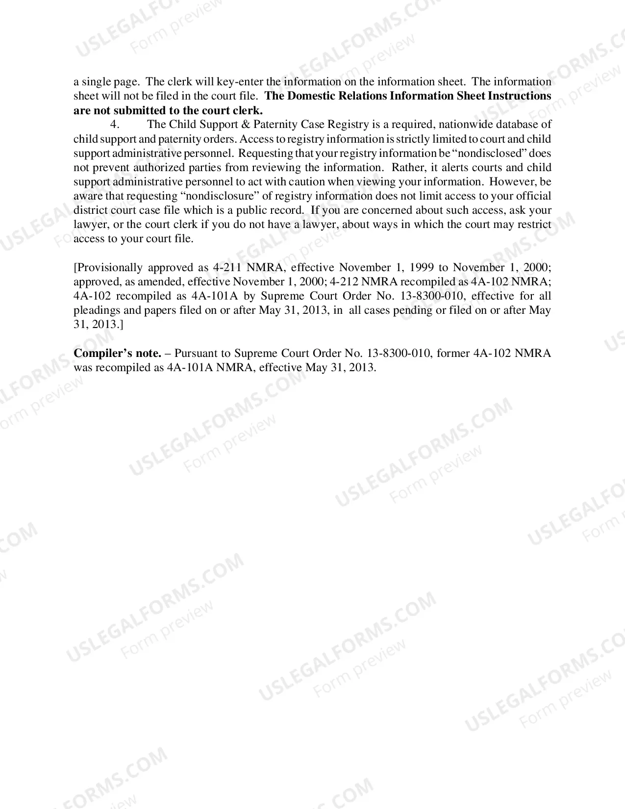 Preview Paternity Package - Uncontested - Sixth Judicial District