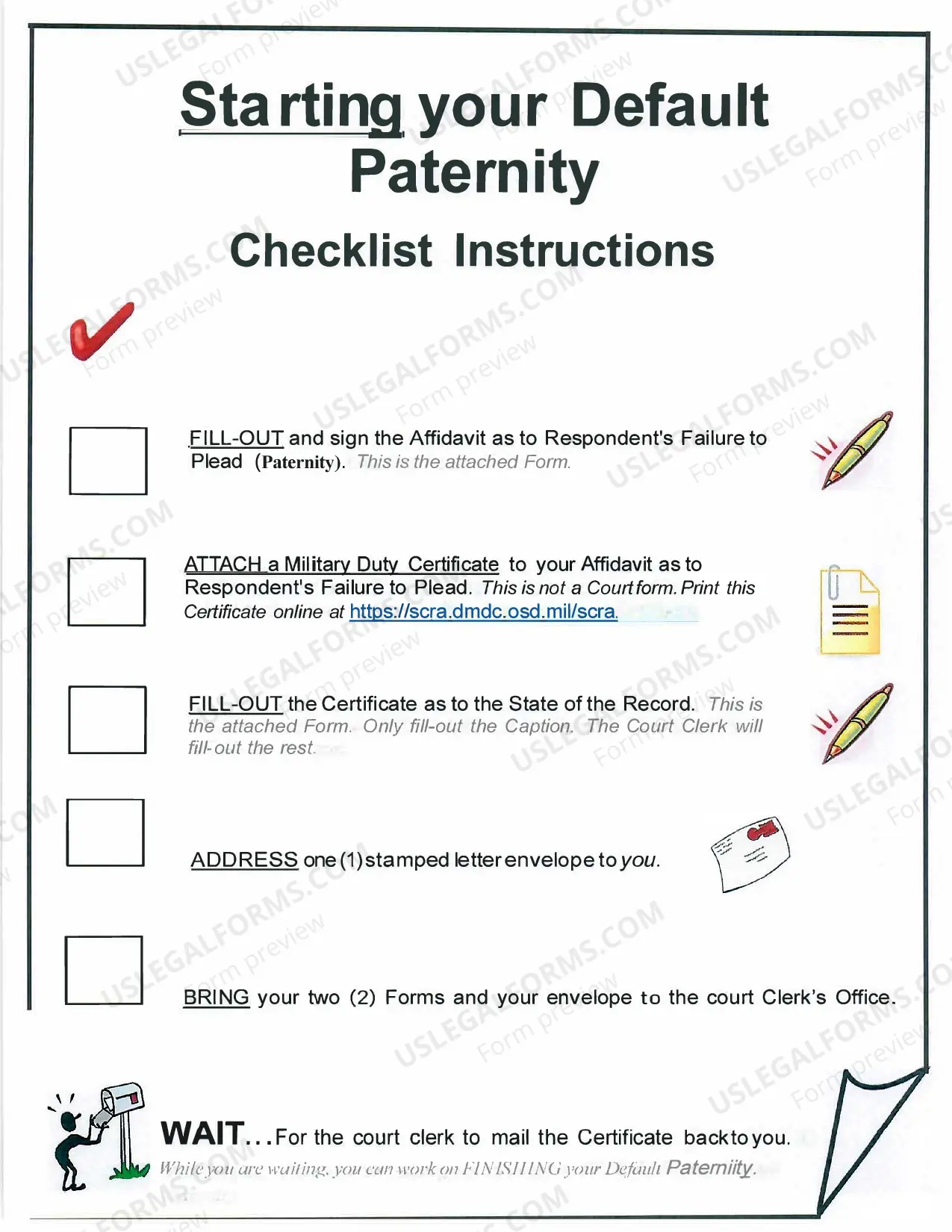 Preview Starting Your Default Paternity Package - Third Judicial District