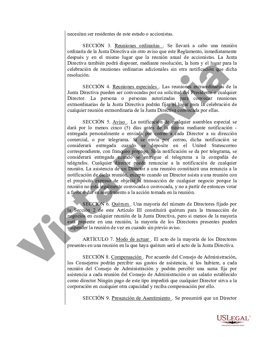 Preview Modelo de estatutos para una corporación profesional de Nuevo México