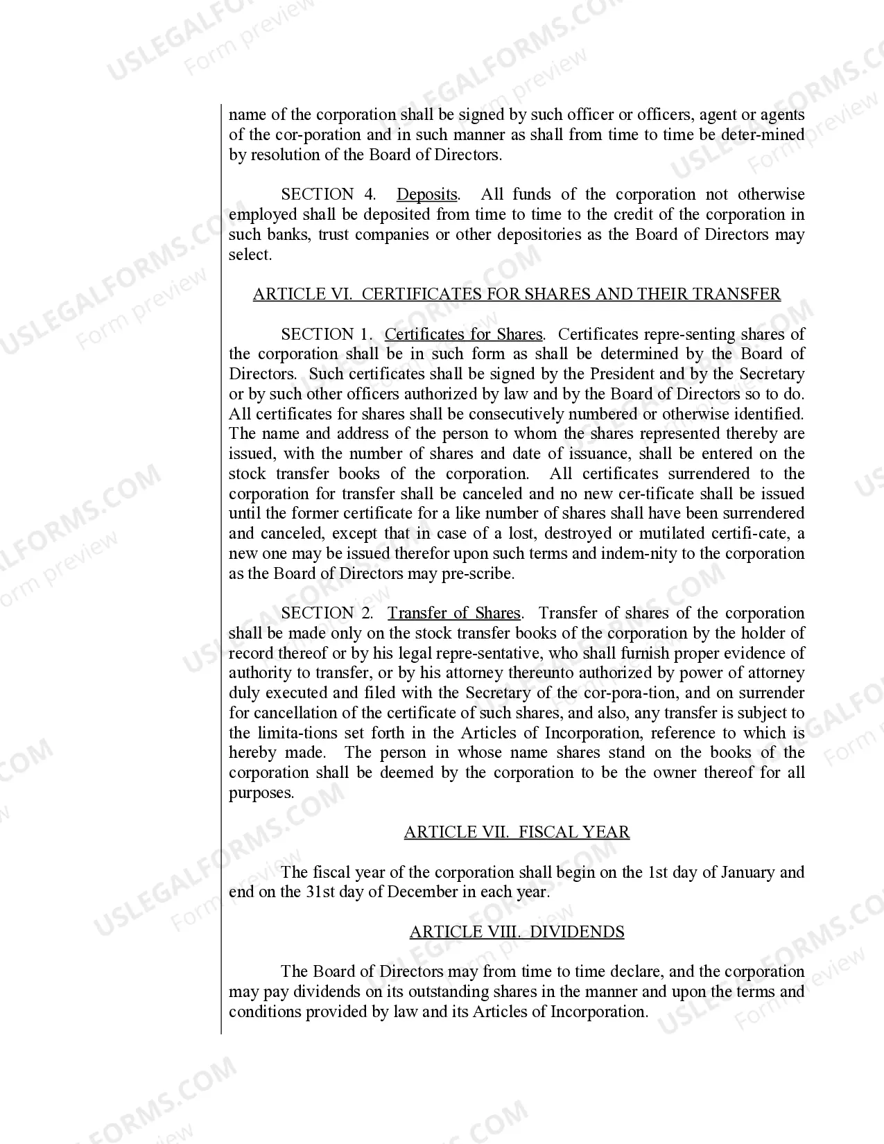 Preview Sample Bylaws for a New Mexico Professional Corporation