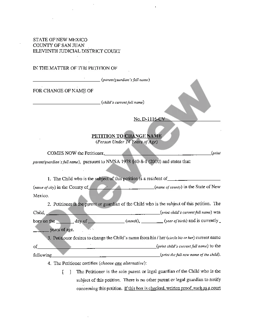 Get Name Change Instructions and Forms for a Minor Under Age 14 - San Juan County Mirror Preview Name Change Instructions and Forms for a Minor Under Age 14 - San Juan County Mirror