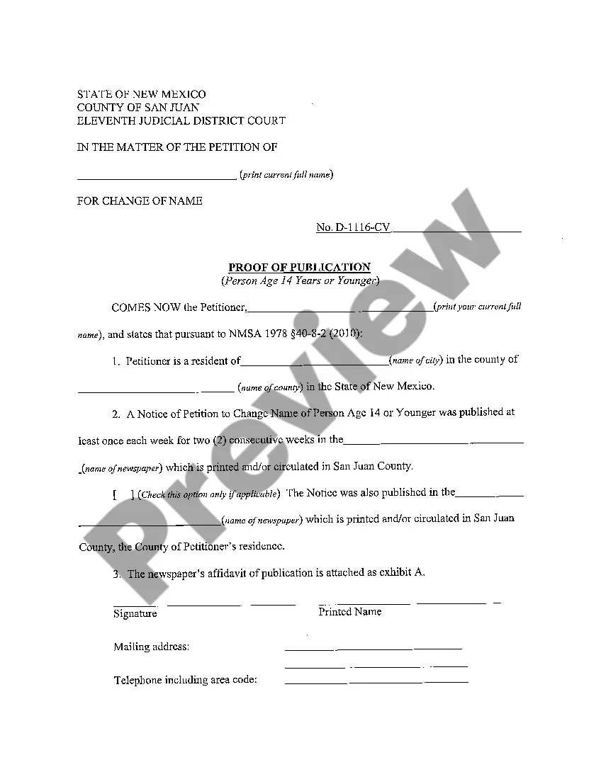 Get Name Change Instructions and Forms for a Minor Under Age 14 - San Juan County Mirror Preview Name Change Instructions and Forms for a Minor Under Age 14 - San Juan County Mirror