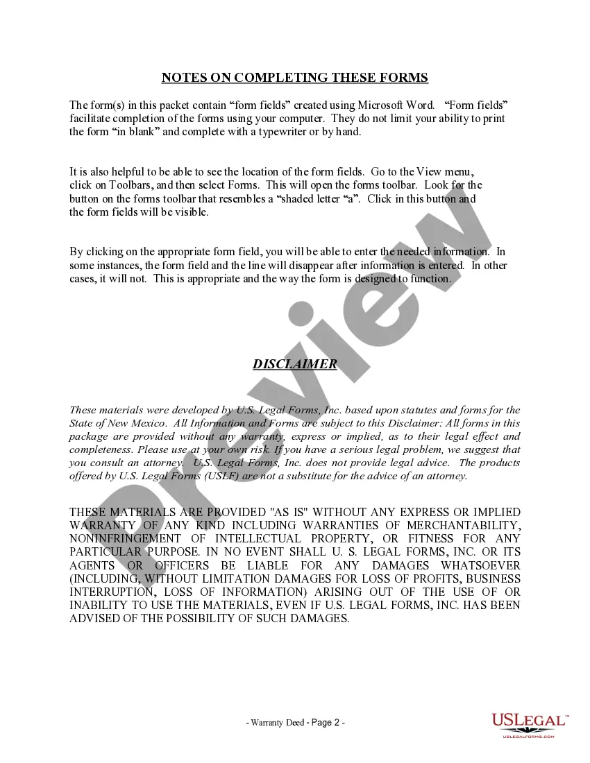 Preview Warranty Deed for Parents to Child with Reservation of Life Estate