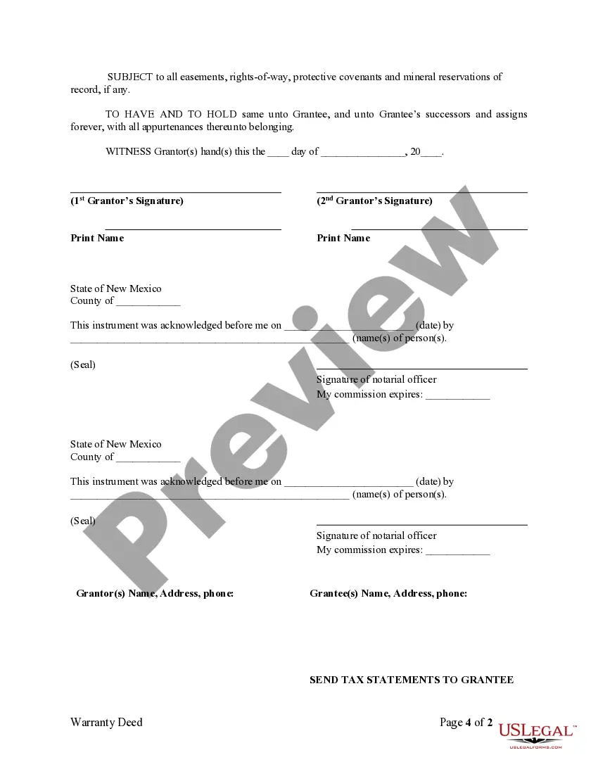 Preview Warranty Deed for Parents to Child with Reservation of Life Estate