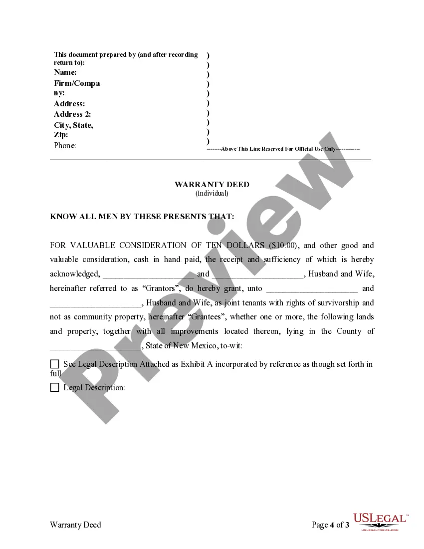 Get Warranty Deed to convert Community Property to Joint Tenancy Preview Warranty Deed to convert Community Property to Joint Tenancy