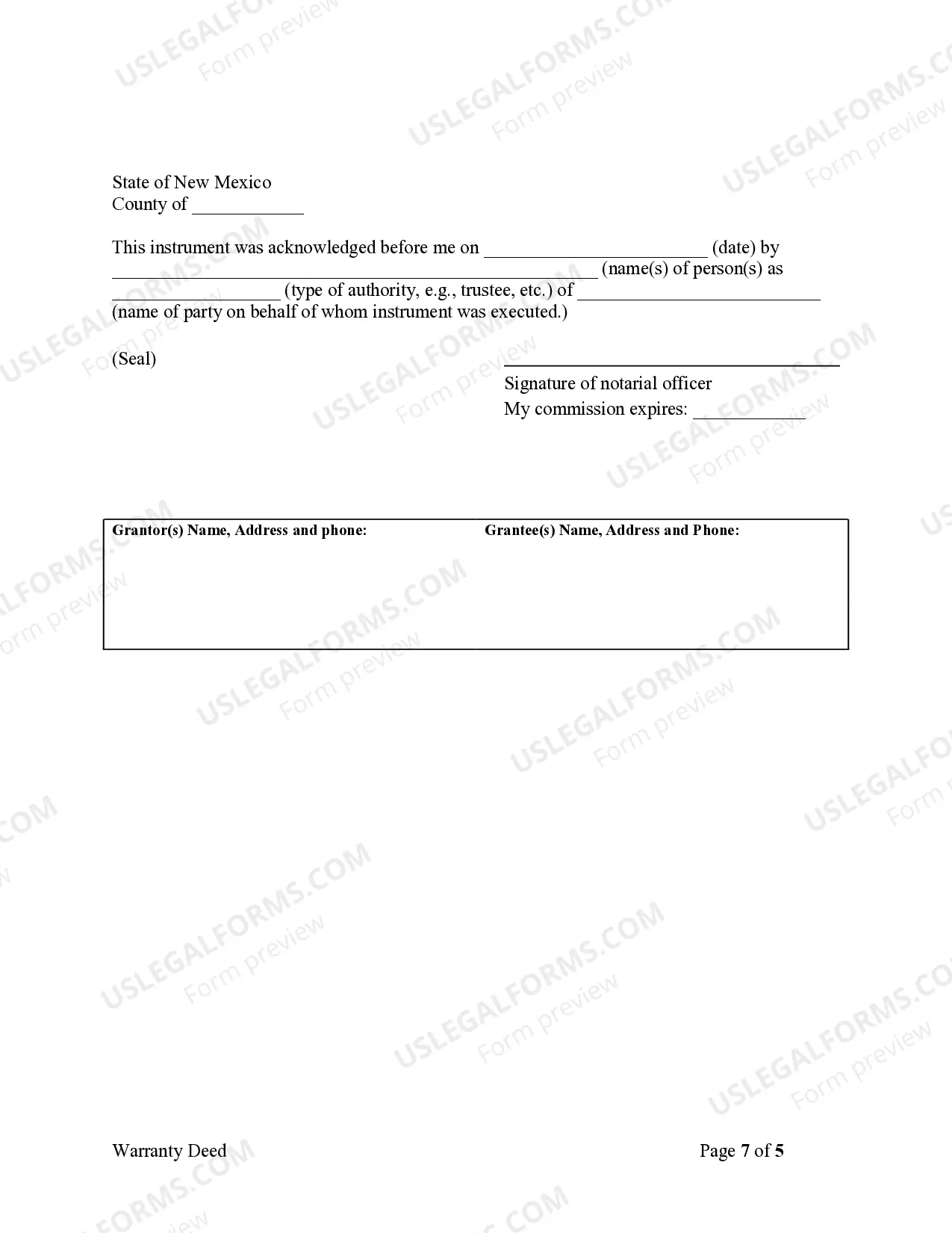 Preview Warranty Deed from Limited Partnership or LLC is the Grantor, or Grantee