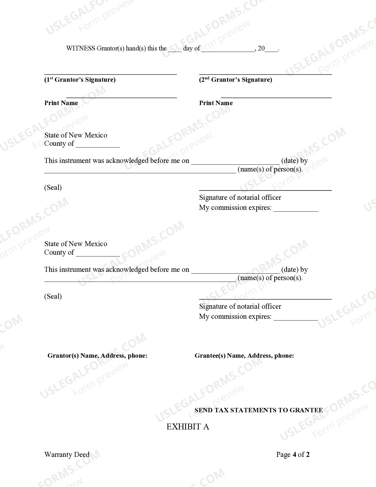 Preview Warranty Deed for Husband and Wife to an Unincorporated Association