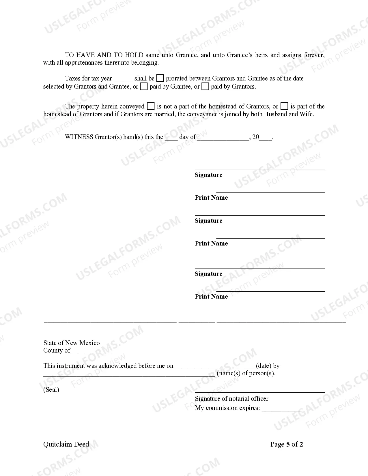 Preview Quitclaim Deed for Three Individuals to One Individual