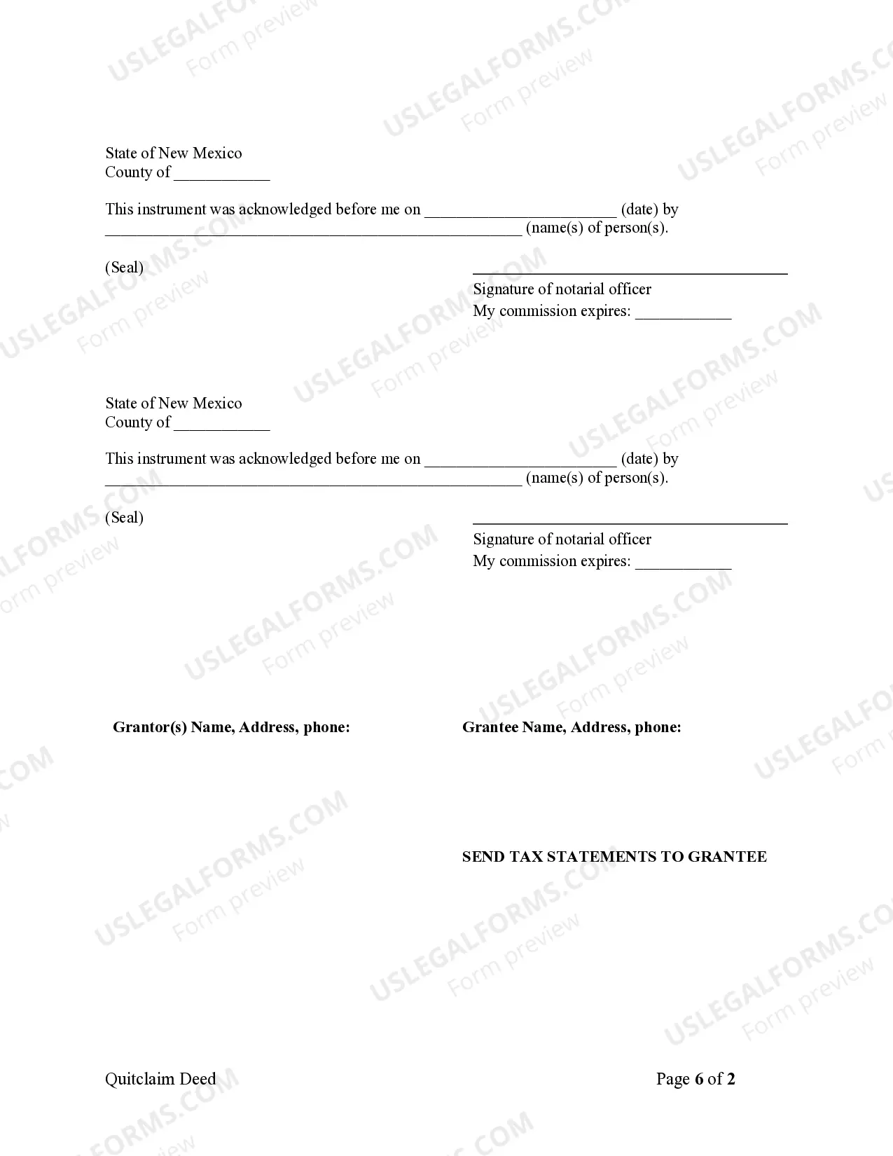 Preview Quitclaim Deed for Three Individuals to One Individual