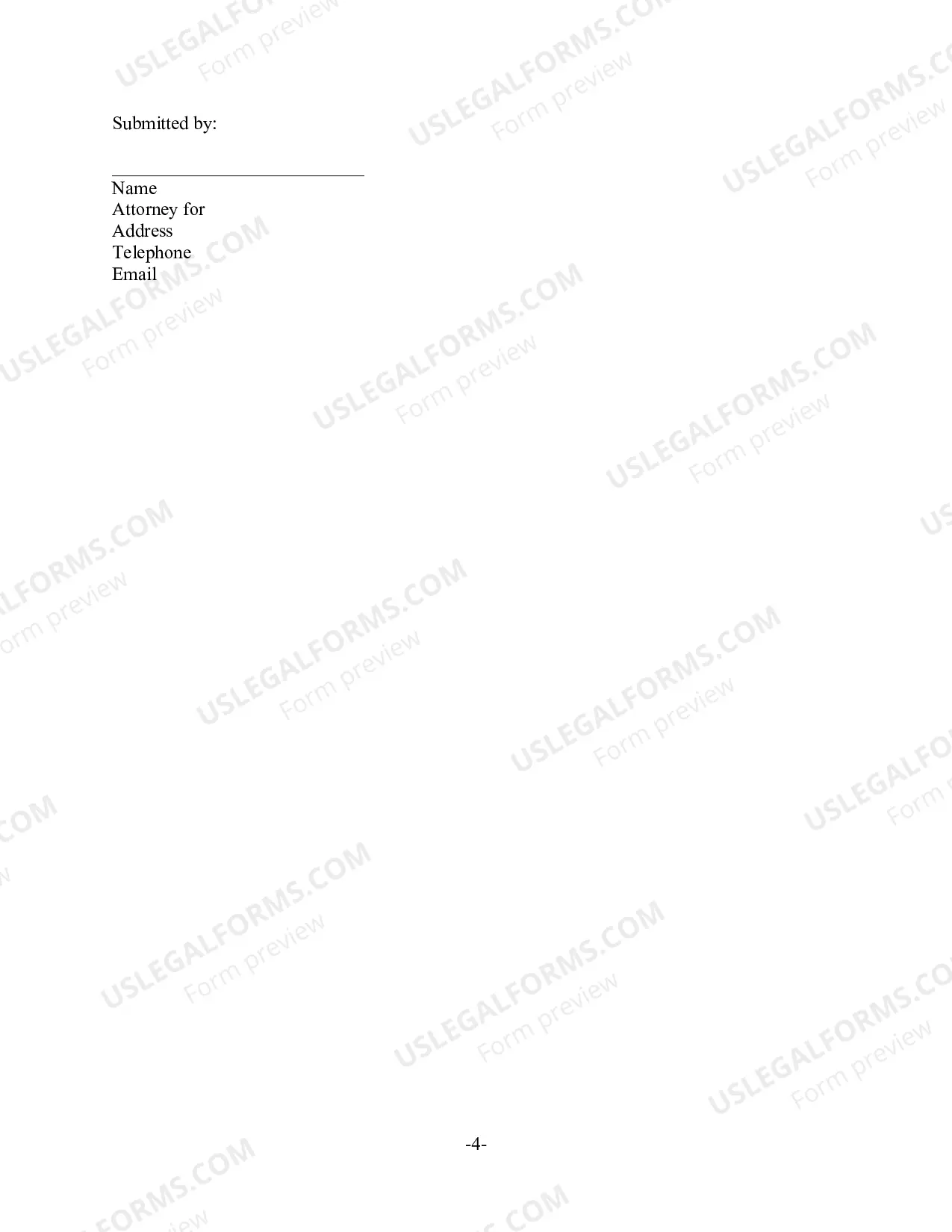 Preview Order Limiting Notice of Certain Matters