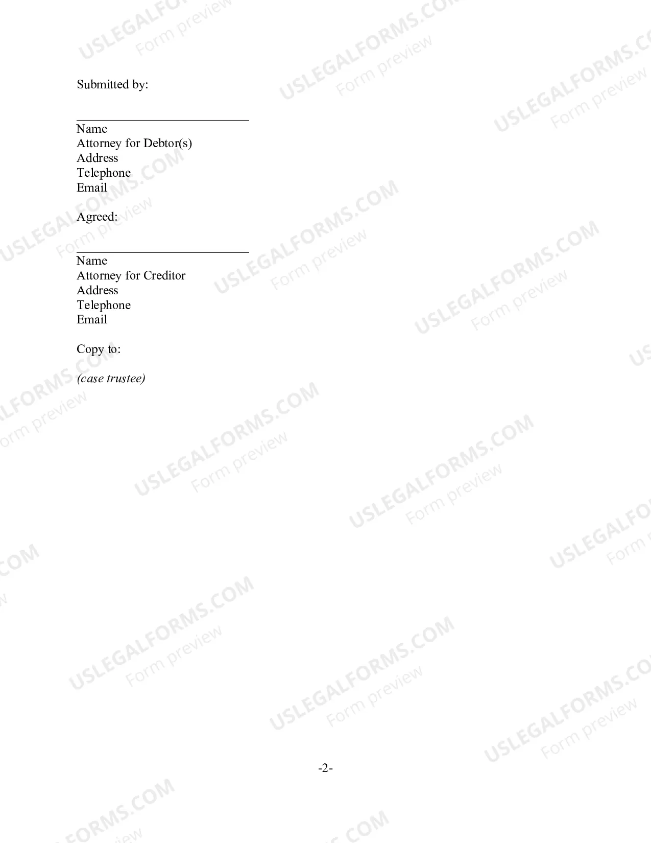 Preview Stipulated Order Valuing Collateral