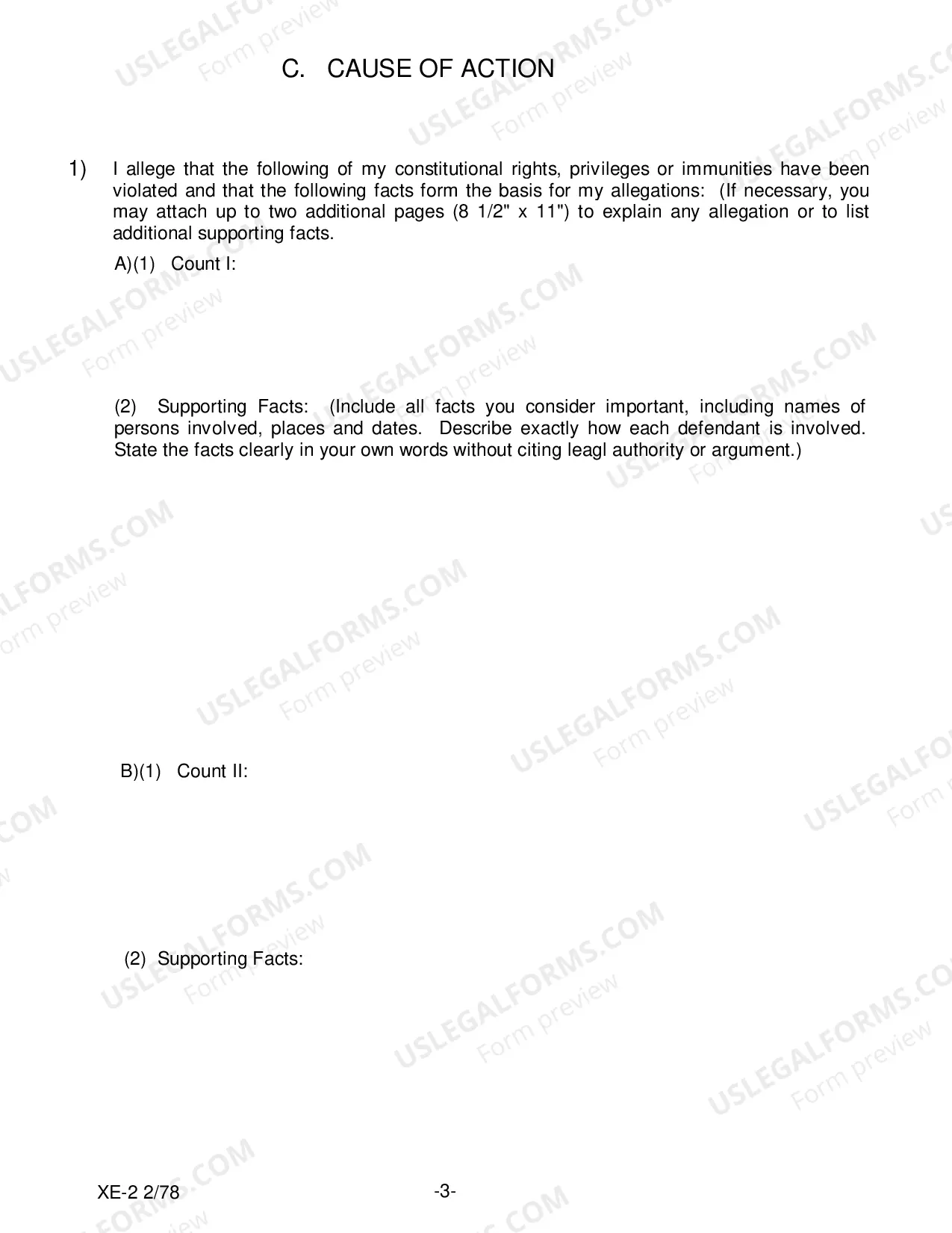Preview Civil Rights Complaint