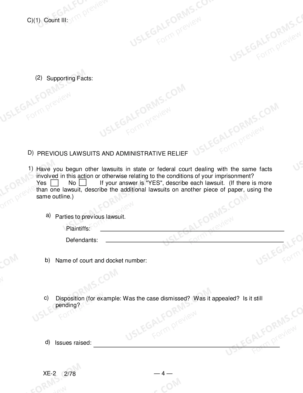 Preview Civil Rights Complaint