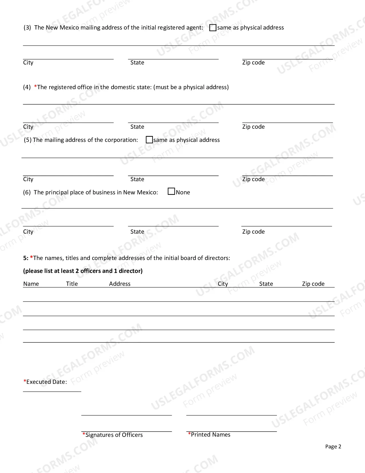 Preview Application For Certificate of Authority (Foreign Nonprofit Corp)