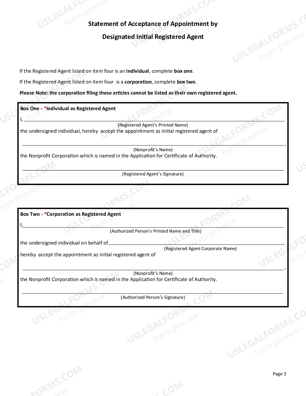 Preview Application For Certificate of Authority (Foreign Nonprofit Corp)