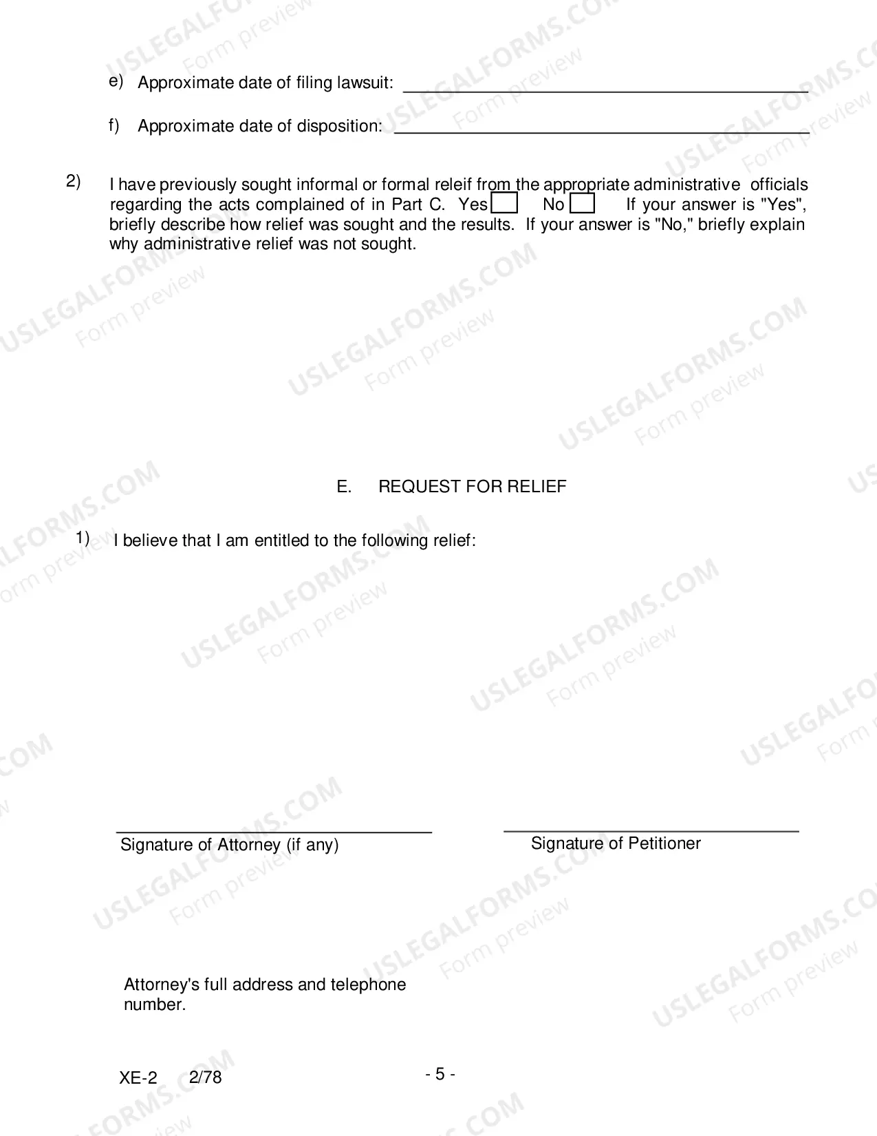 Preview Civil Rights Complaint