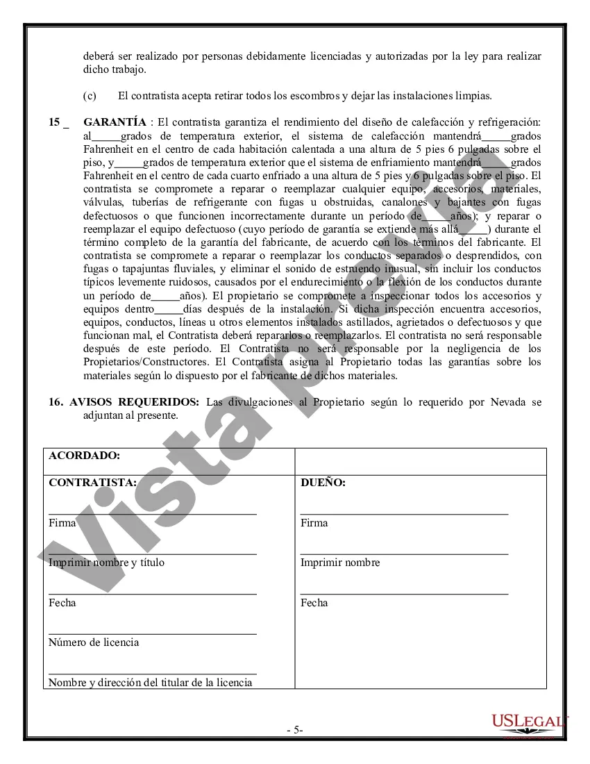 Preview Contrato HVAC para contratista