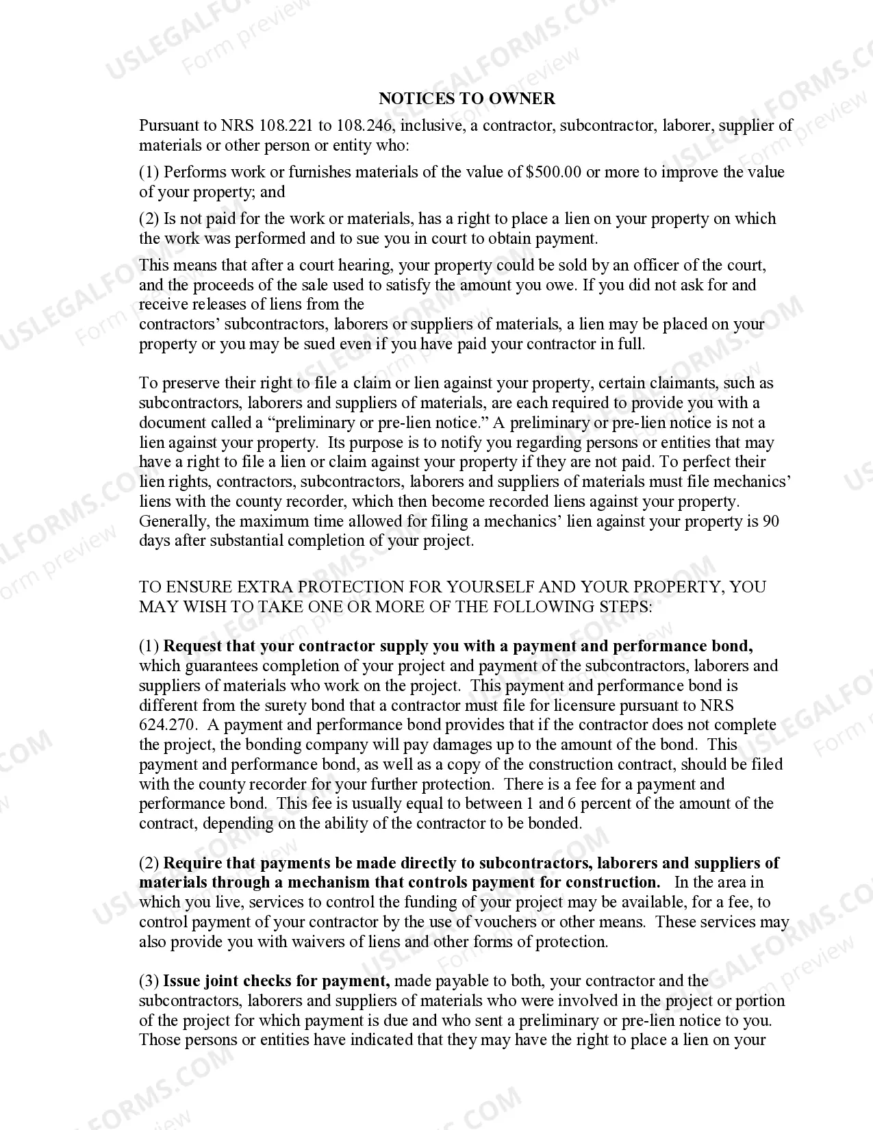 Preview HVAC Contract for Contractor