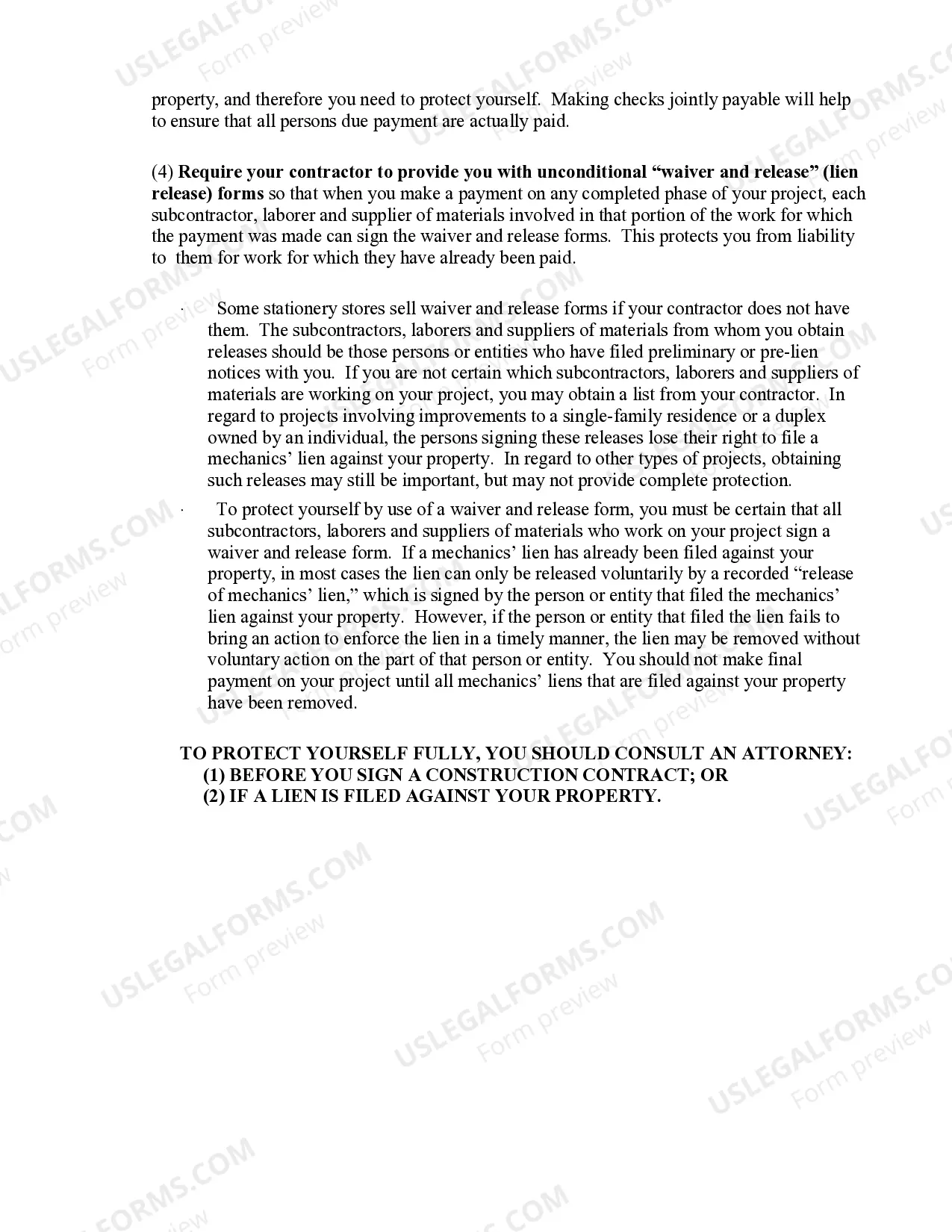 Preview HVAC Contract for Contractor