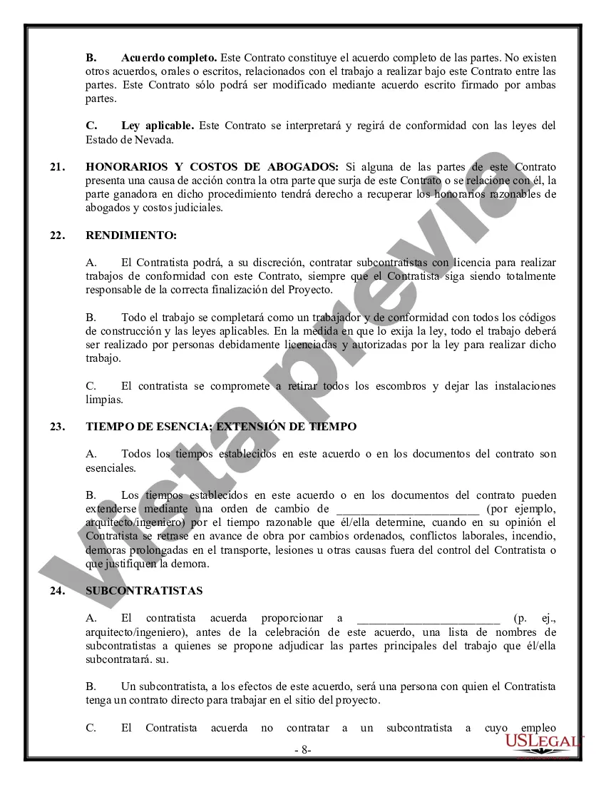 Preview Contrato Comercial para Contratista