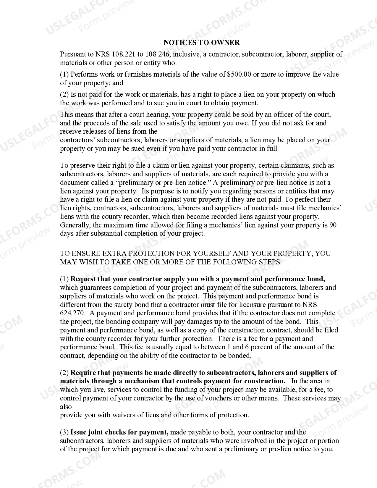 Preview Excavator Contract for Contractor