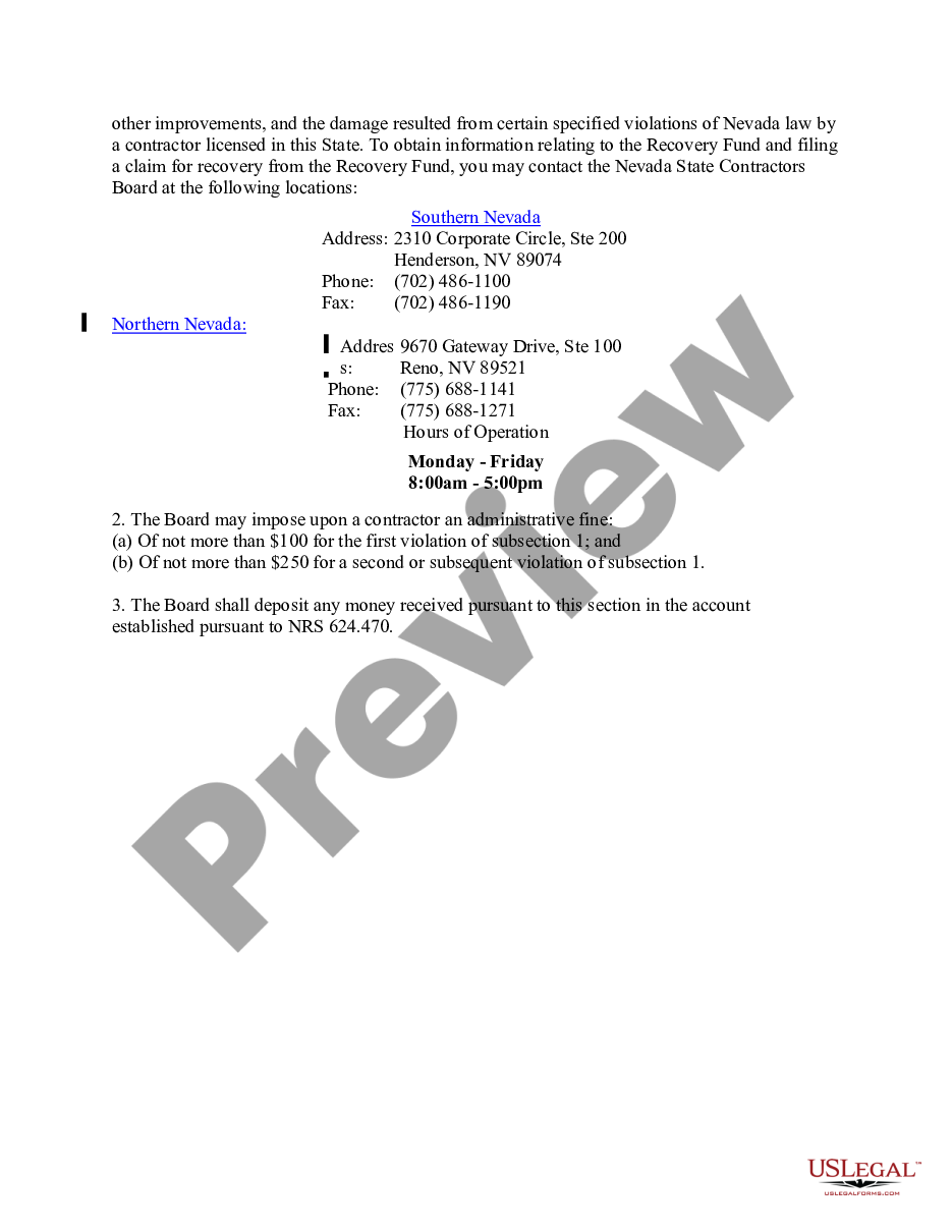 page 9 Renovation Contract for Contractor preview