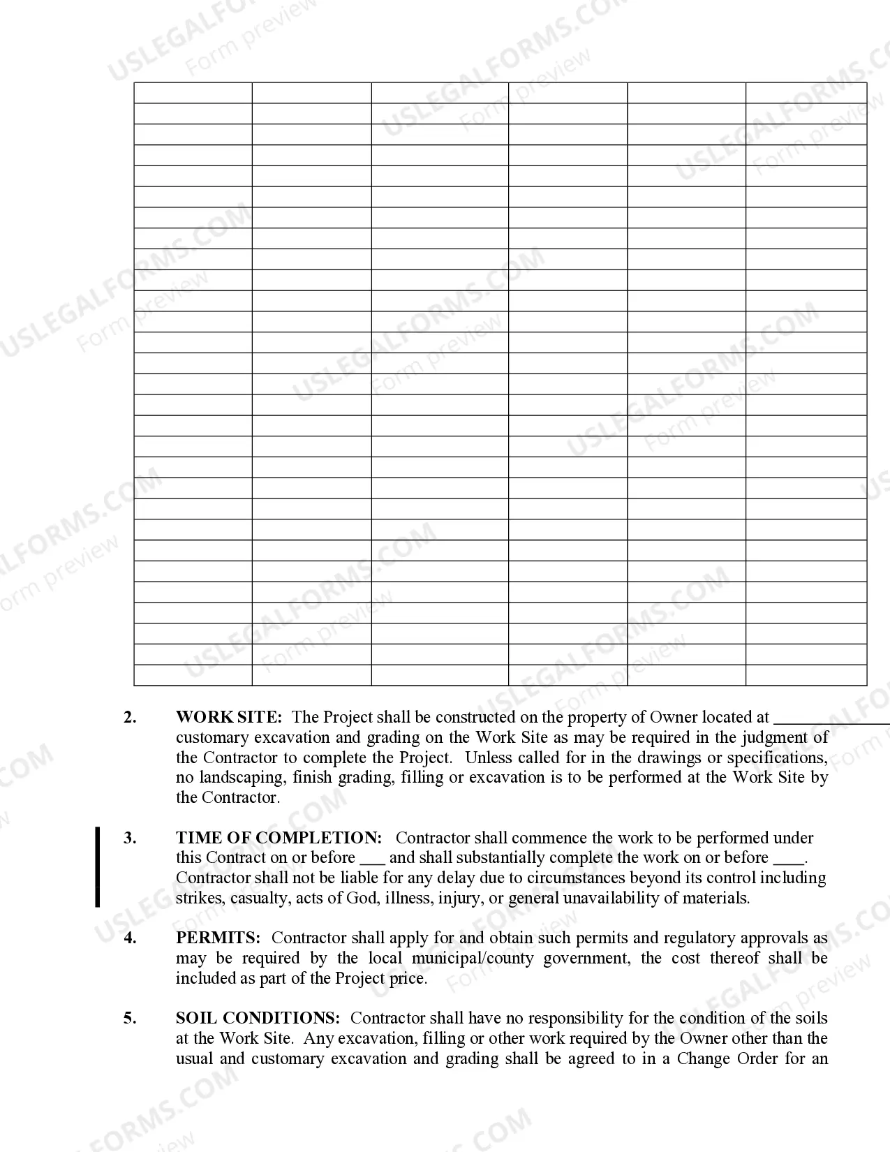Preview Renovation Contract for Contractor