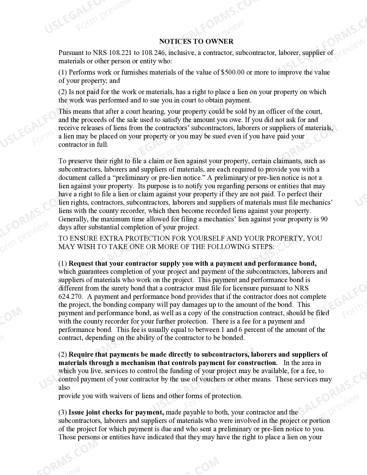 Preview Demolition Contract for Contractor