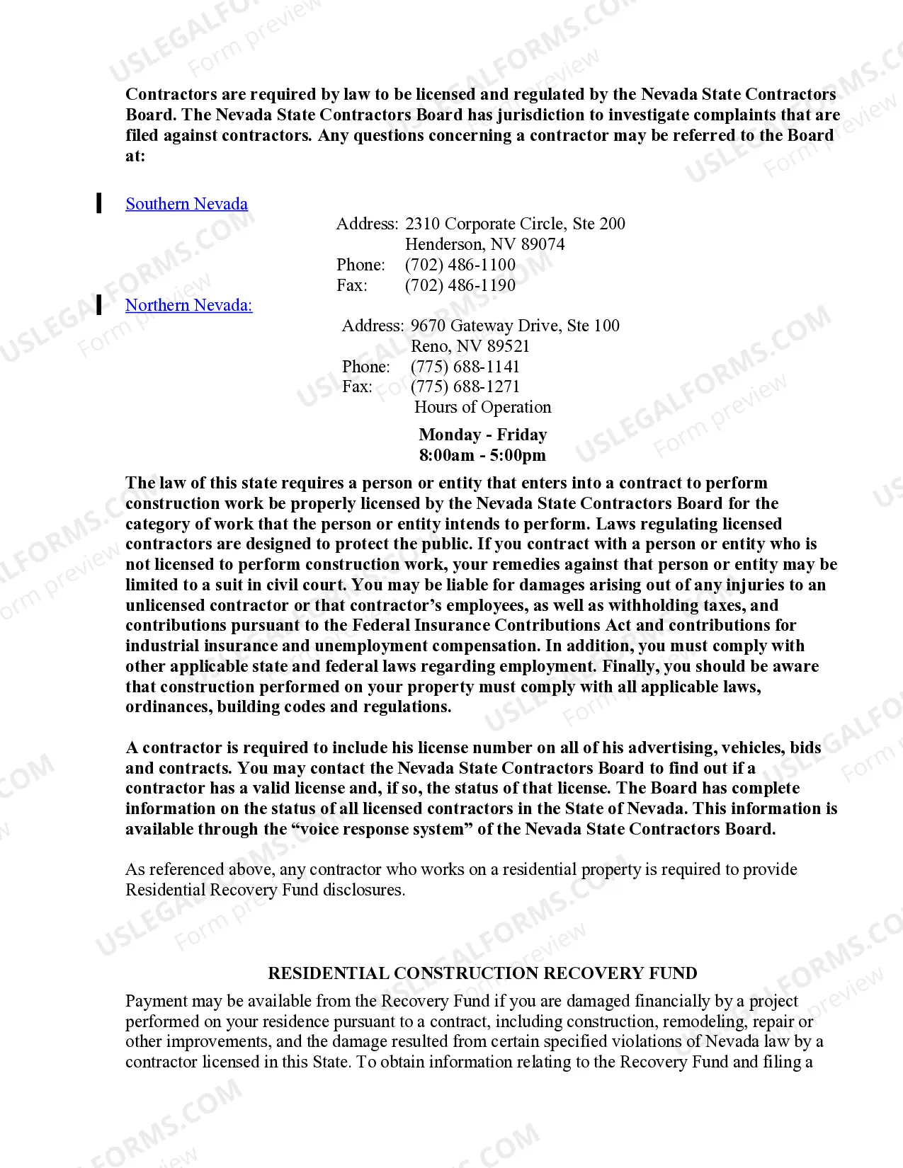 Preview Demolition Contract for Contractor