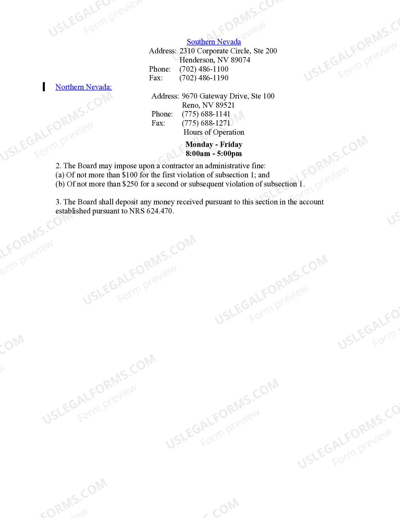 Preview Security Contract for Contractor