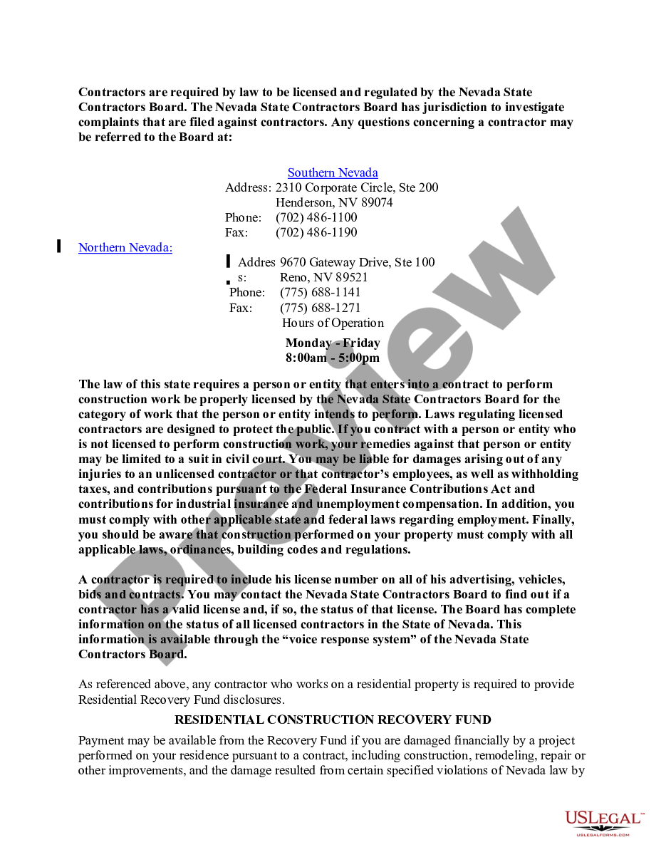 page 6 Site Work Contract for Contractor preview